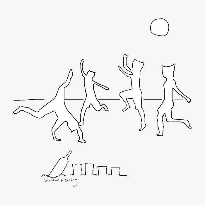 cats-playing-in-clothes-wine-hipster-illustration