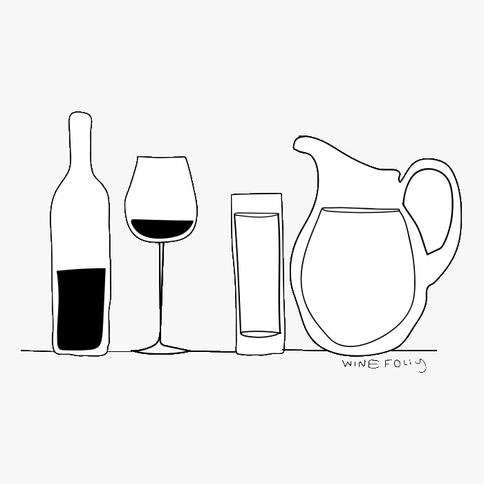 wine-and-water-bottle-glass-illustration-black-and-white